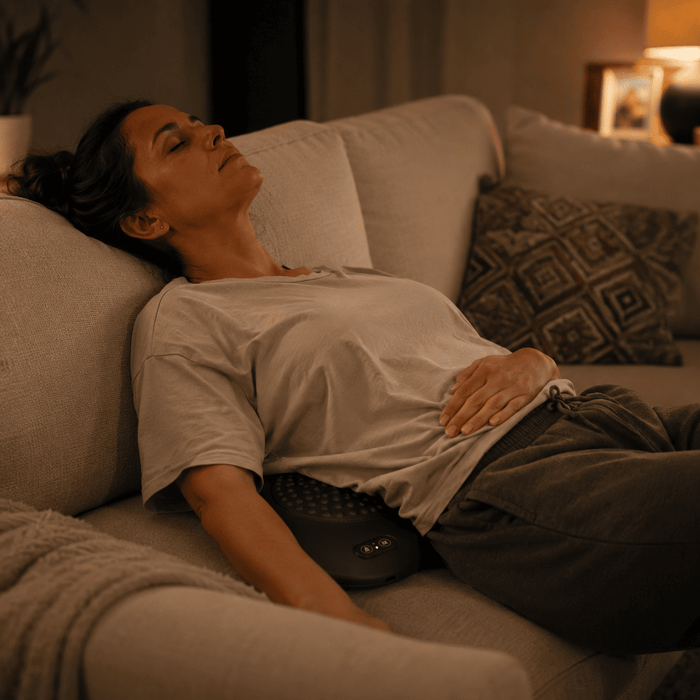 Lie back.